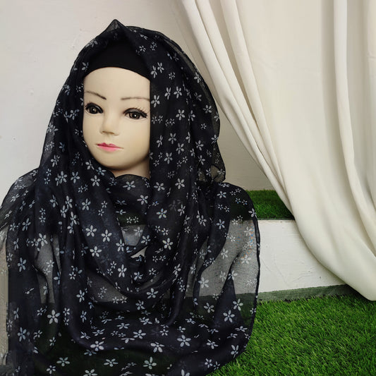 Floral Print Lawn Hijab Volume _7