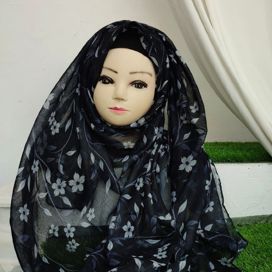 Floral Print Lawn Hijab Volume _8