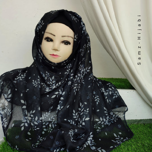 Floral Print Lawn Hijab Volume _4
