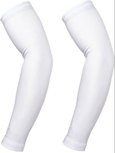 Cotton Arm Sleeves - White