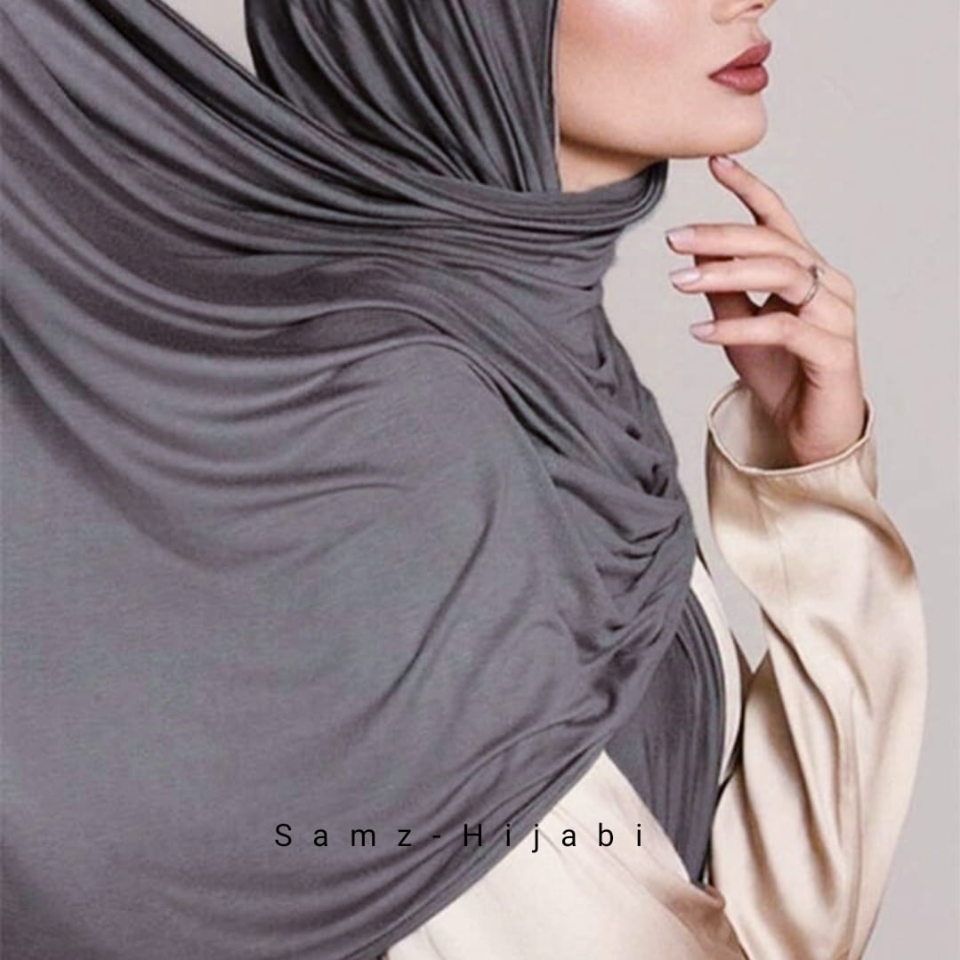 Jersey Hijab- Gray