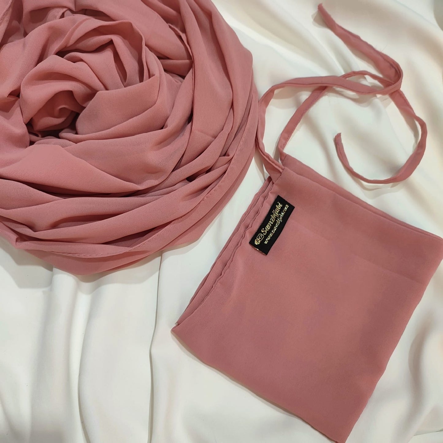 Hijab Naqab Set Blush Peach