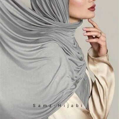 Jersey Hijab-Silver