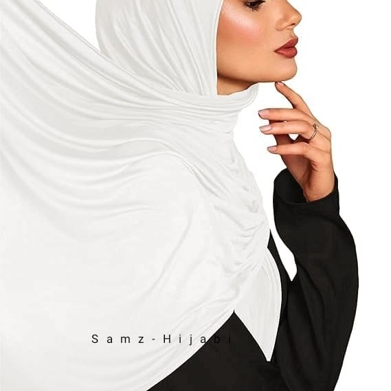 Jersey Hijab-Milky White