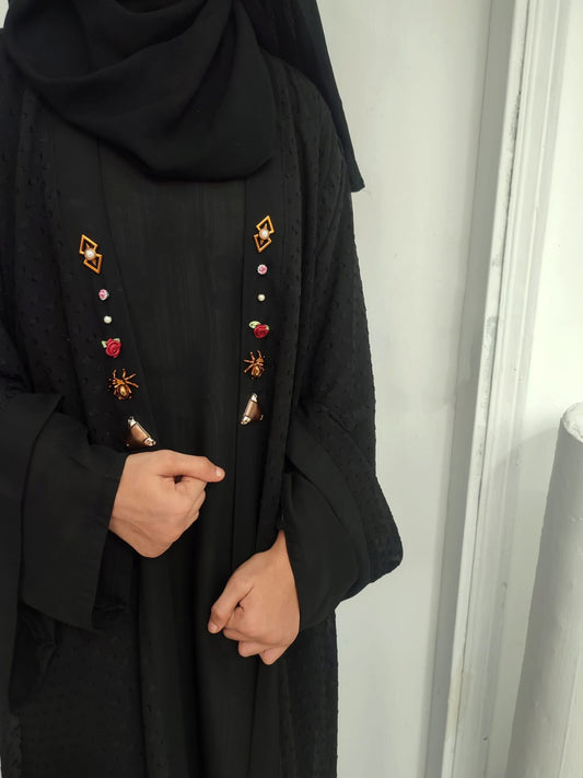 Gold Stud Abaya