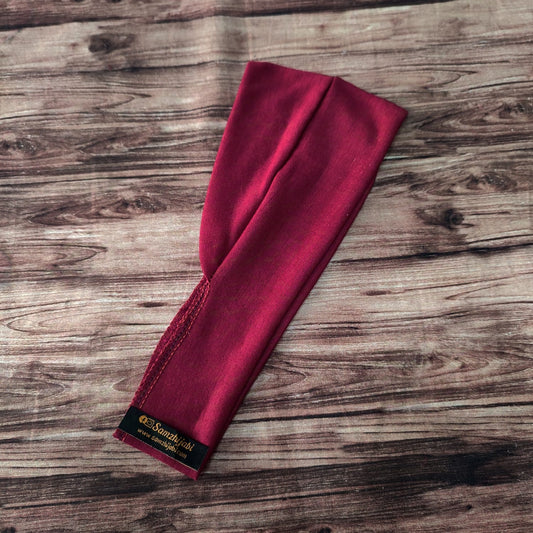 Half Tube Band Cap Design Maroon