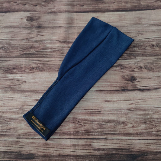 Half Tube Band Cap Design Navy Blue