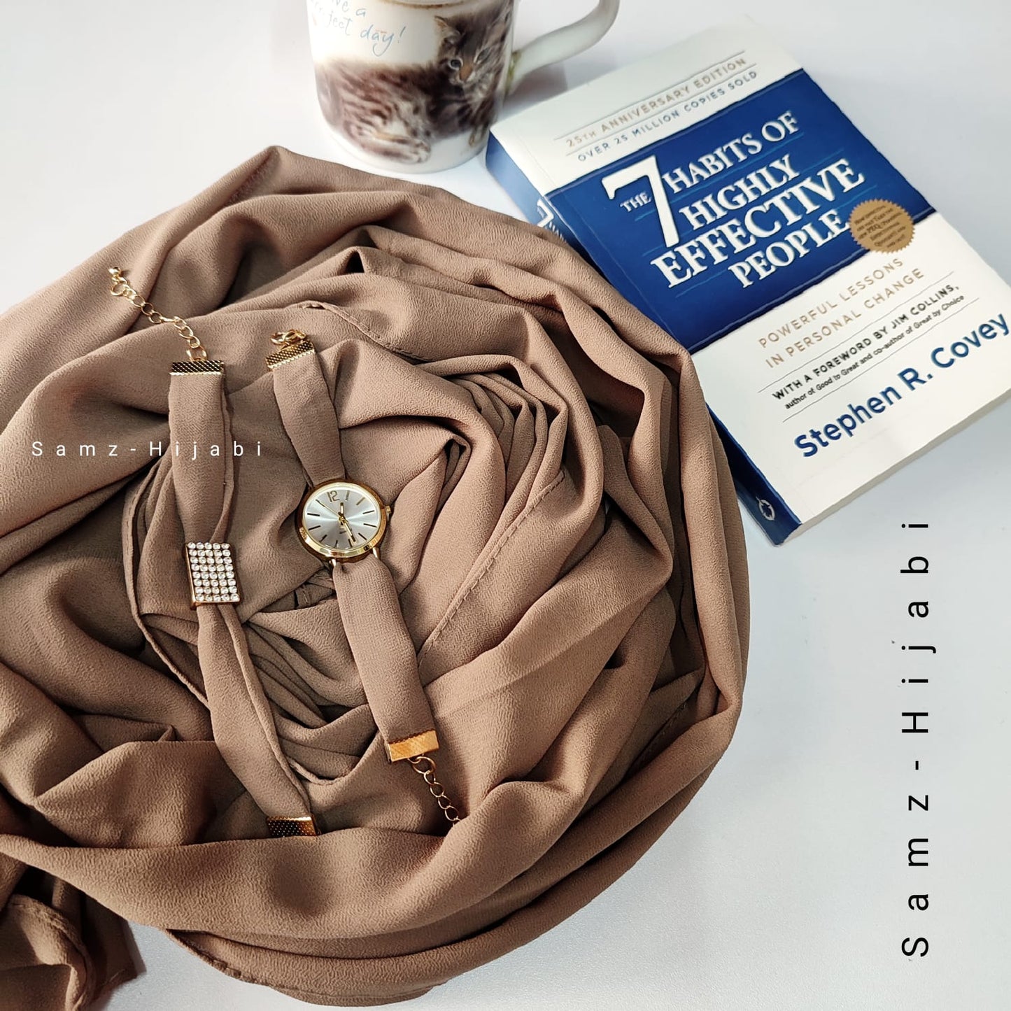 Watch Bracelet And Hijab Set _ Hazel Brown