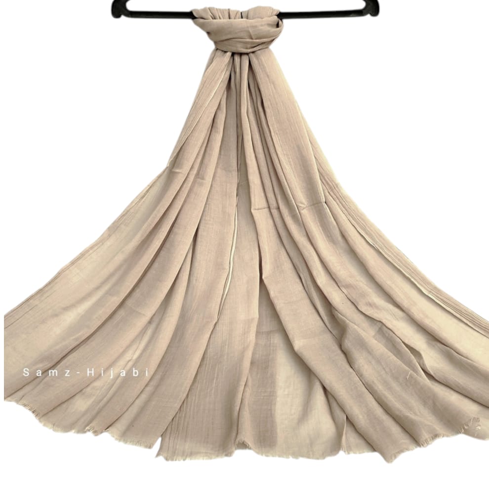 Turkish Lawn Hijab Khaki light