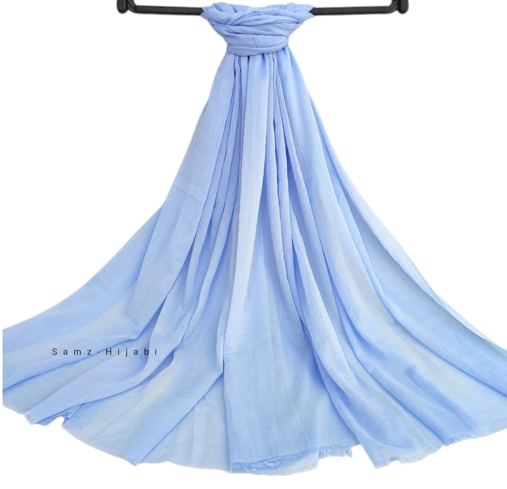 Turkish Lawn Hijab Shy Sky
