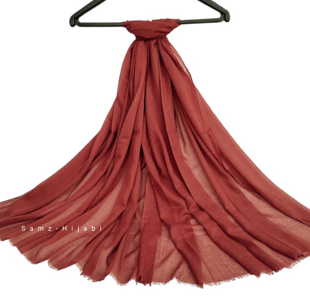 Turkish Lawn Hijab Rust