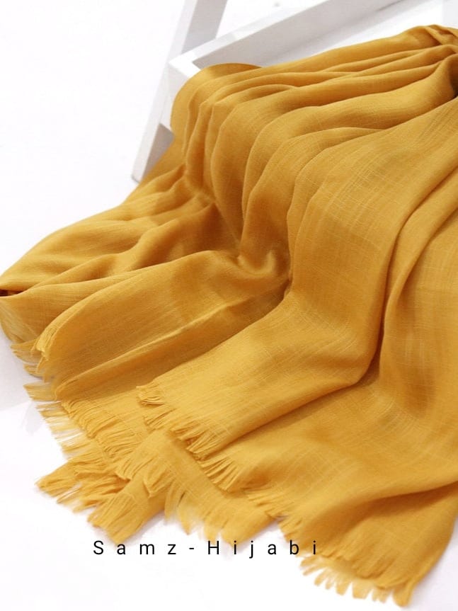 Bigger Turkish Viscose Hijab Mustard