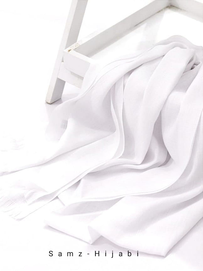 Bigger Turkish Viscose Hijab White