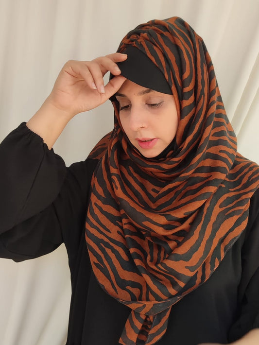 Instant Lawn Hijab _ Brown
