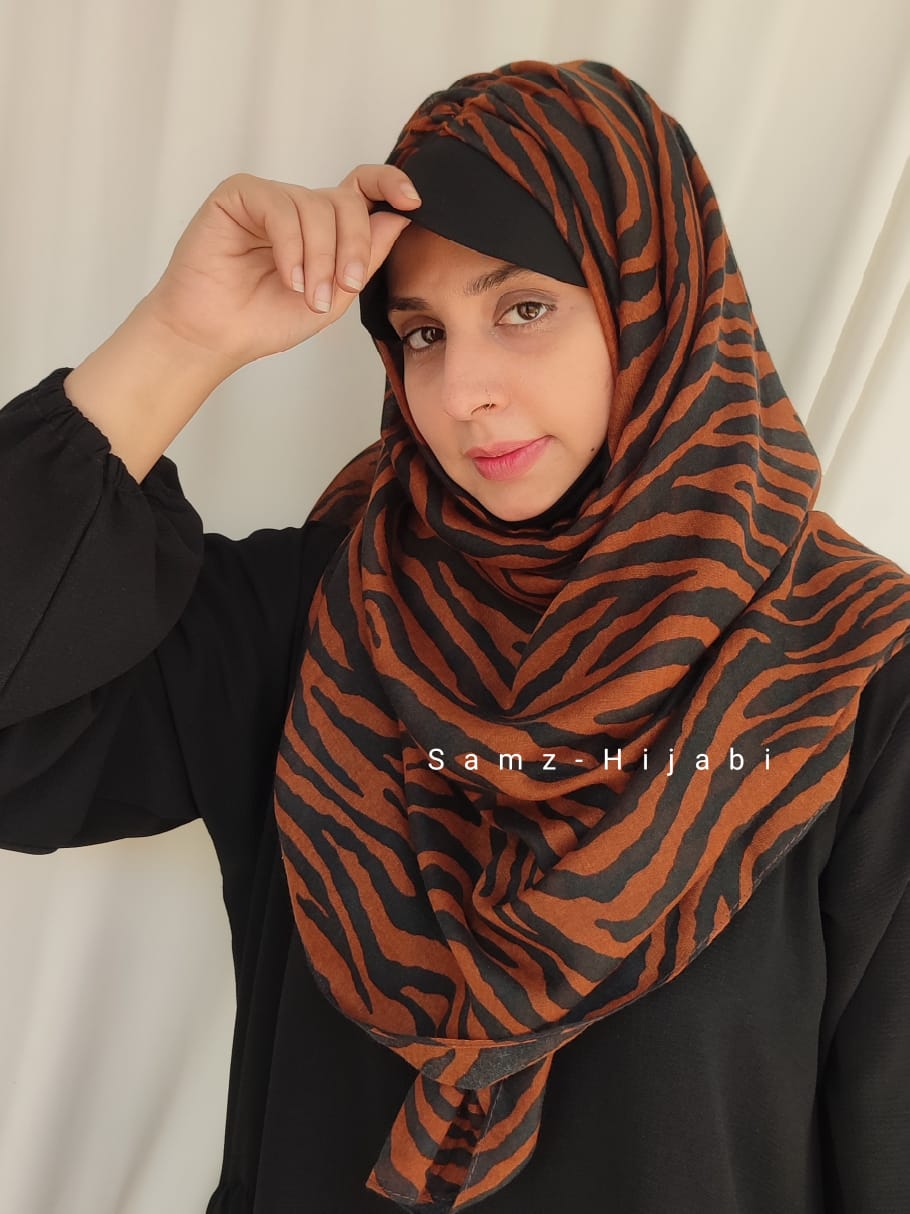 Sun Protection Instant Hijab_ Brown