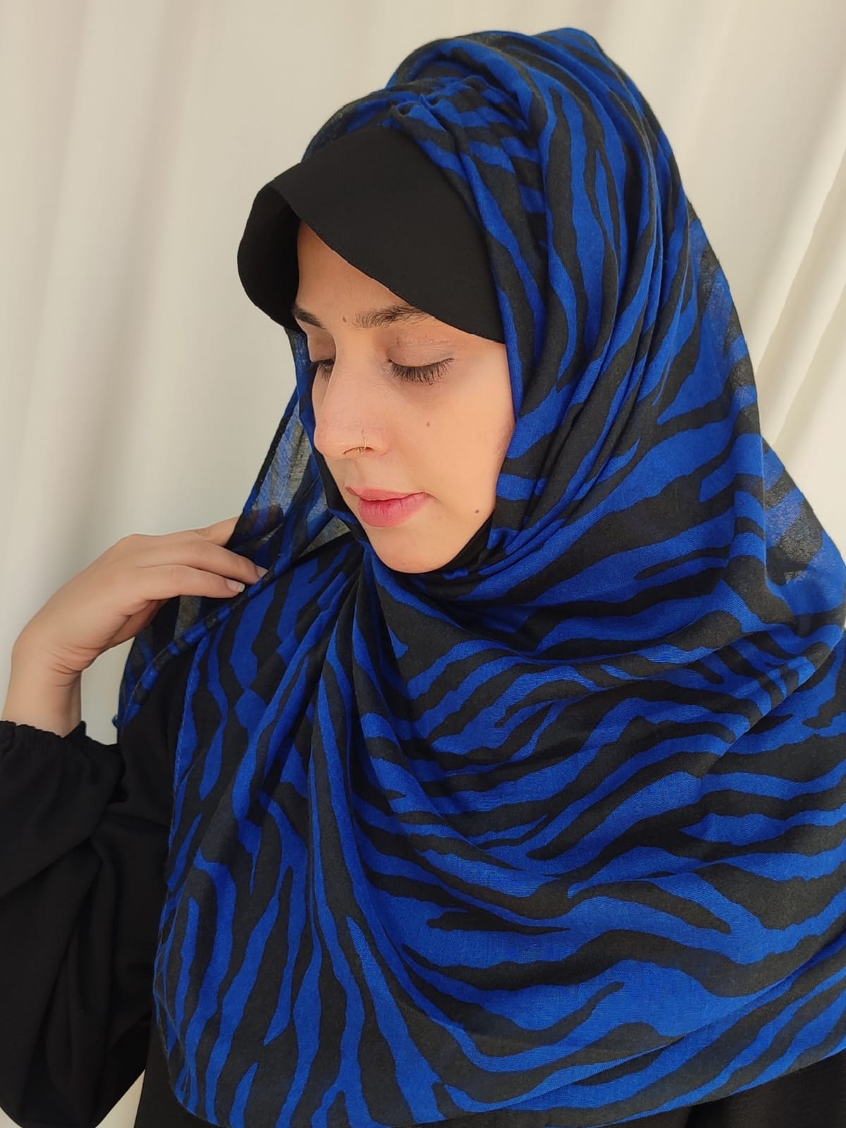 Instant Lawn Hijab_ Blue
