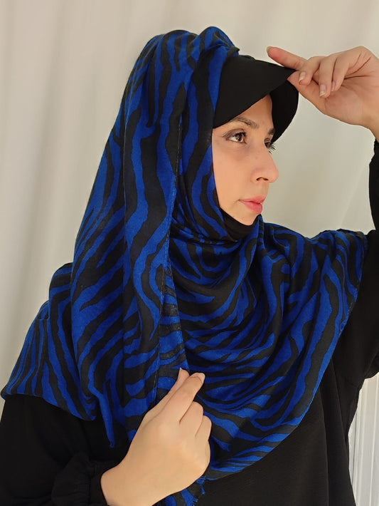 Instant Lawn Hijab_ Blue