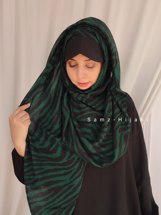 Sun Protection Instant hijab_ Green