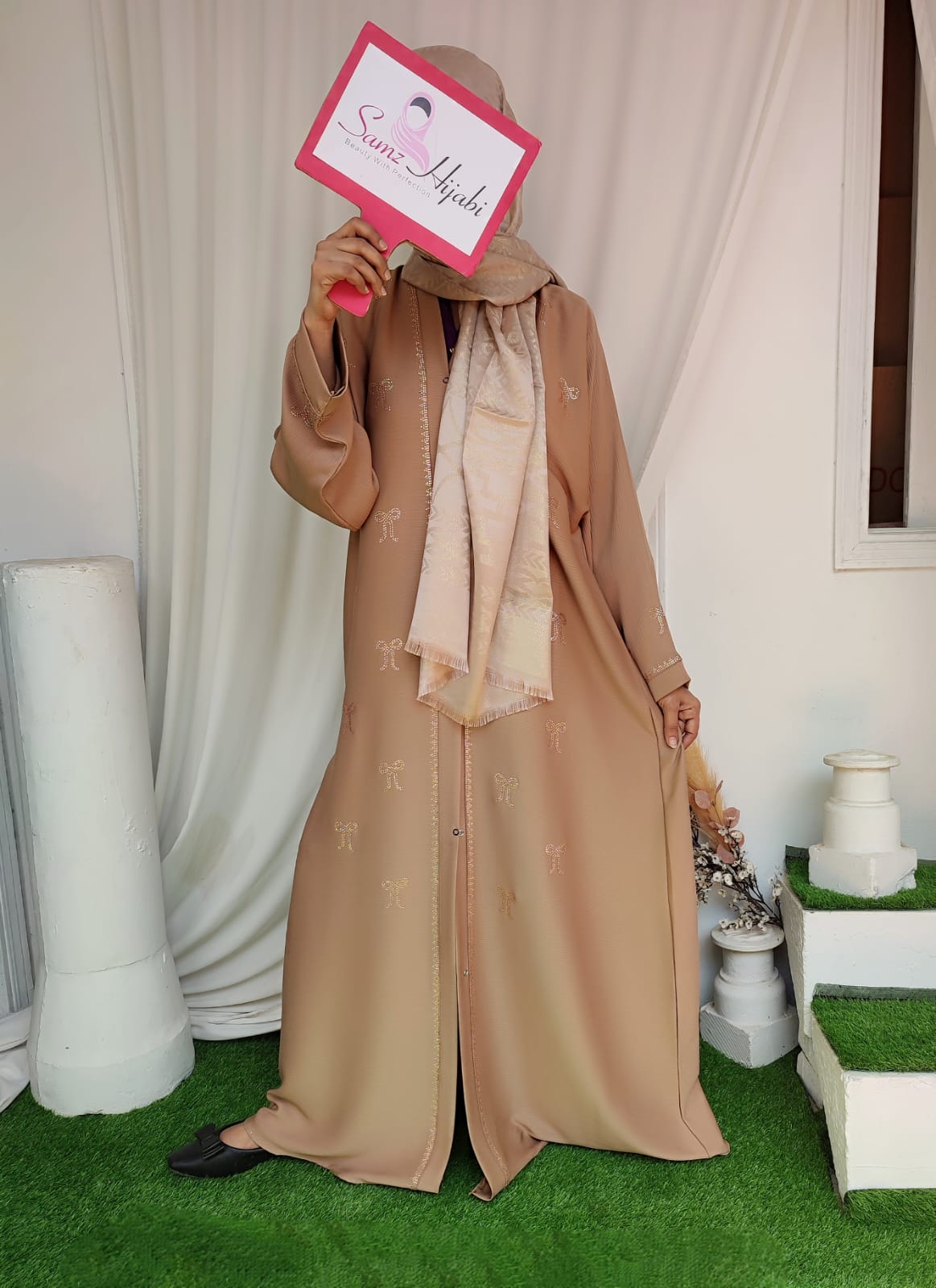 Festive Collection Abaya _ Desert