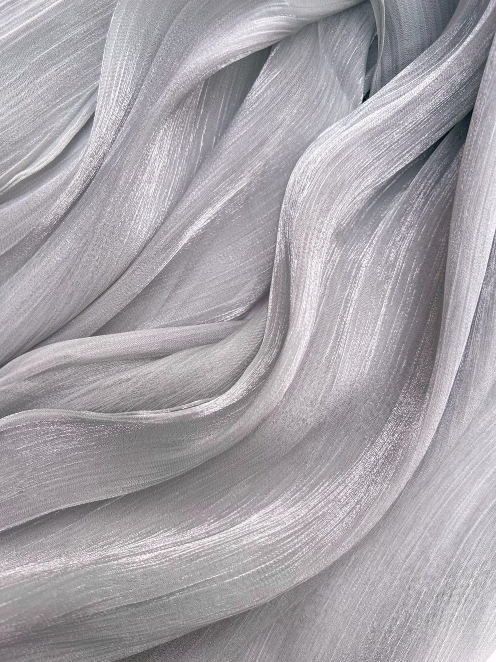 Organza Silk Hijab_Silver