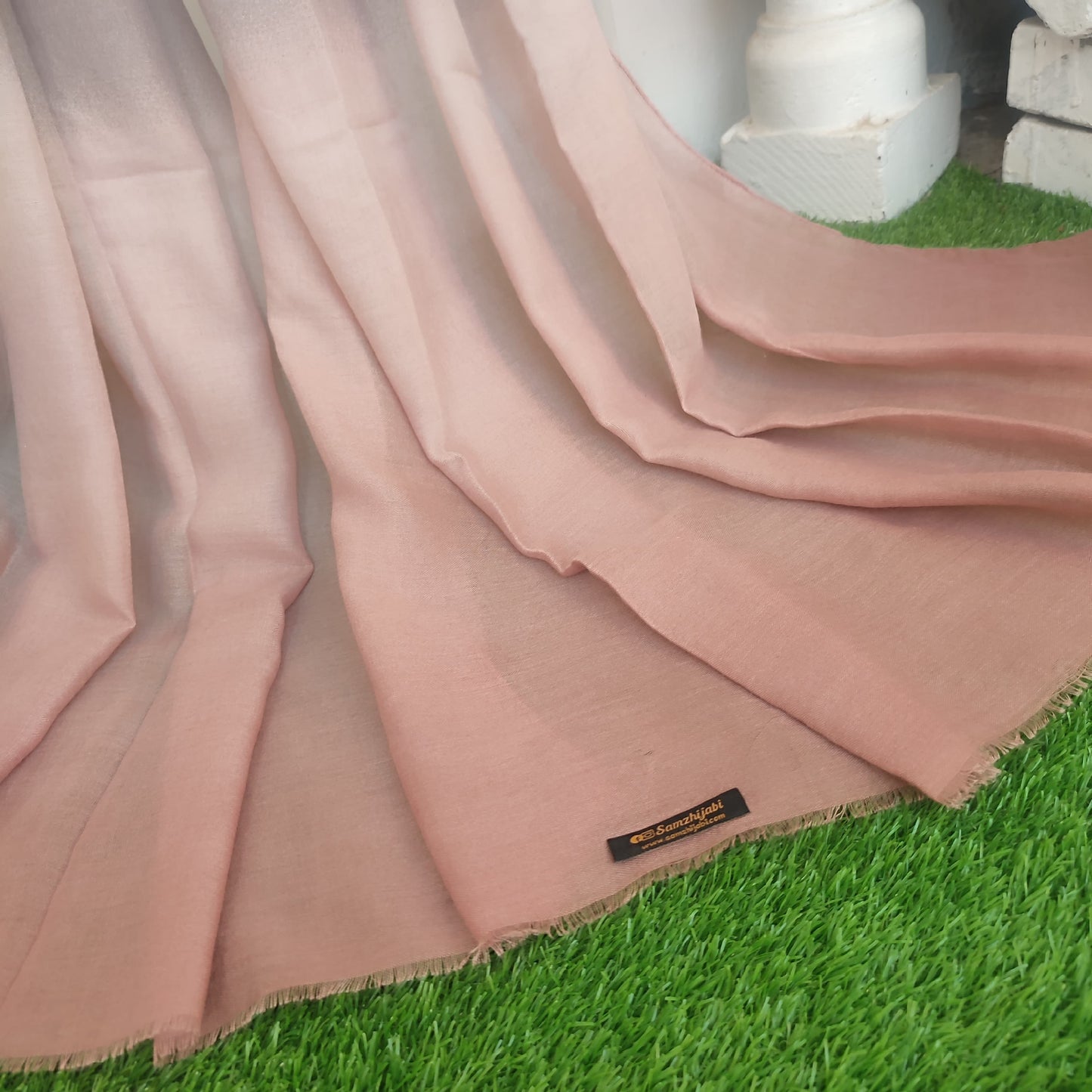 Tie Die Lawn Hijab_ Apricot