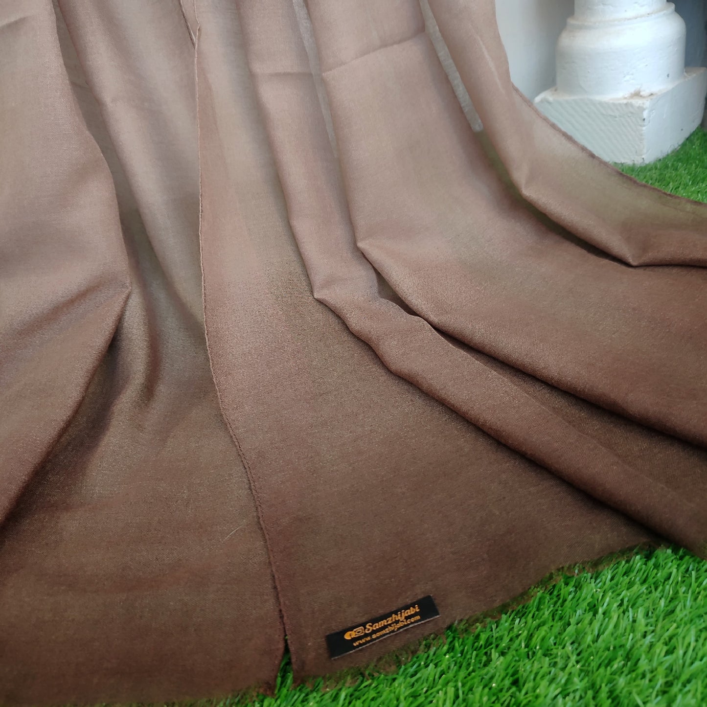 Tie Die Lawn Hijab _Brown