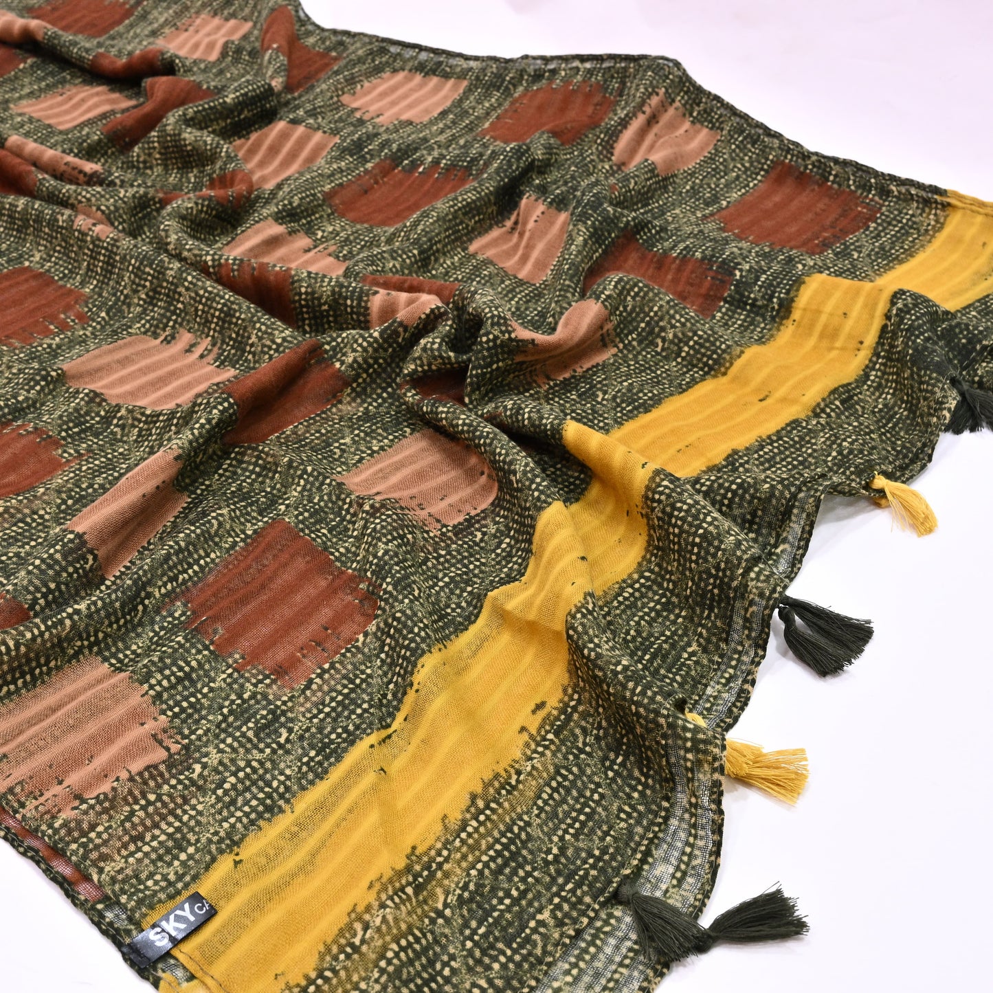 Cross -Check Hijab -Green