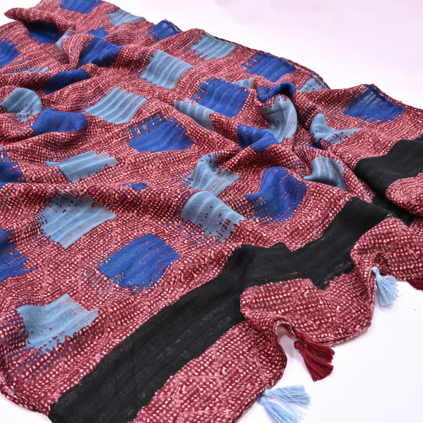 Cross -Check Hijab- Maroon