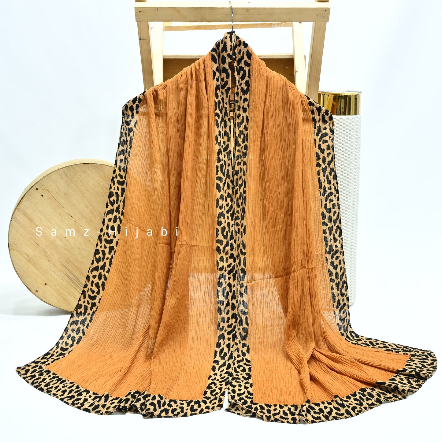 Cheetah - Crinkle Lawn Hijab Mustard
