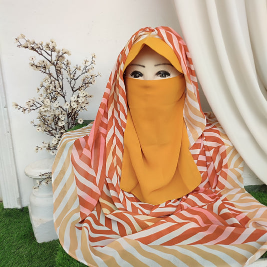 Instant Cap Hijab Set -Design 2