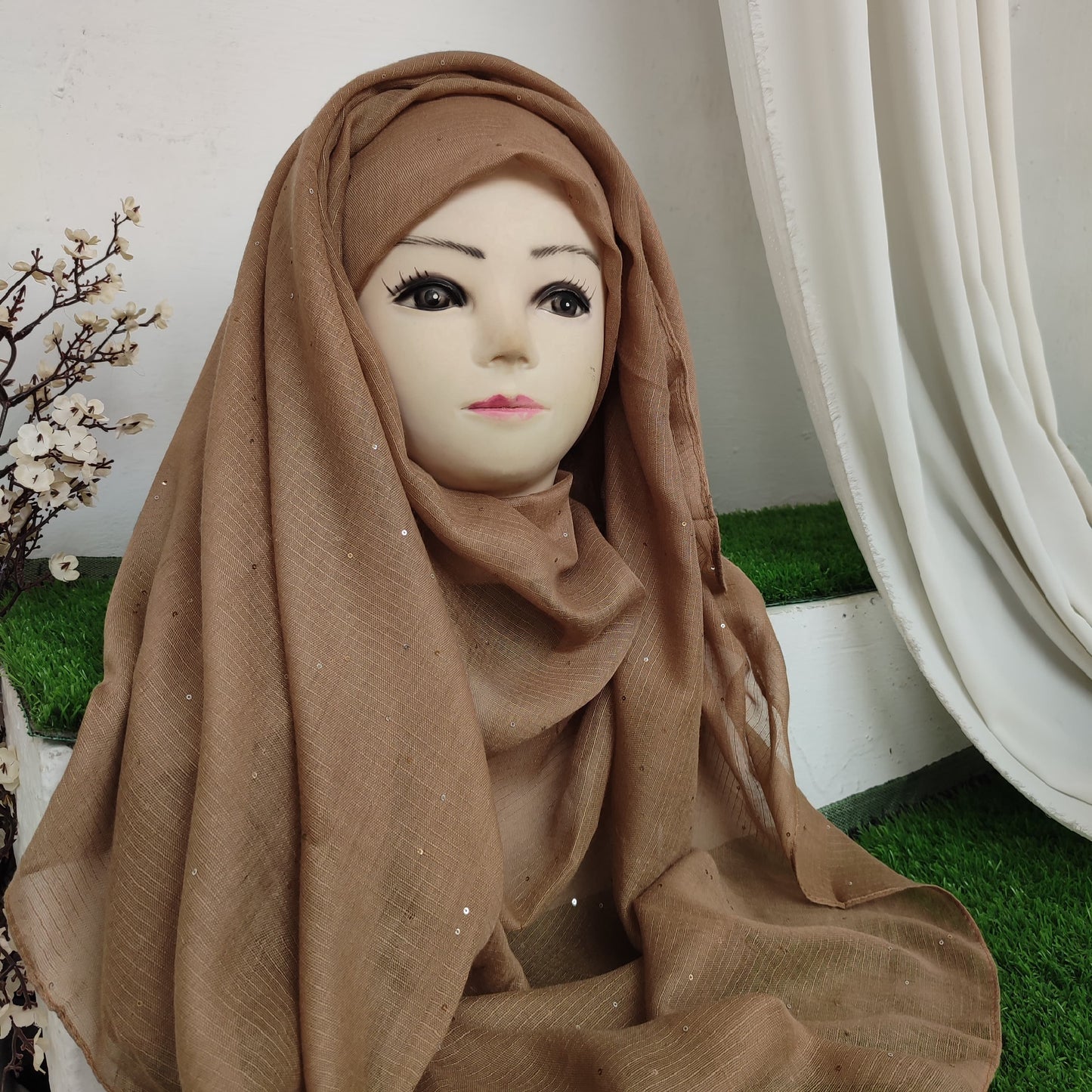 Sequence Pret Hijab Dark Khakhi
