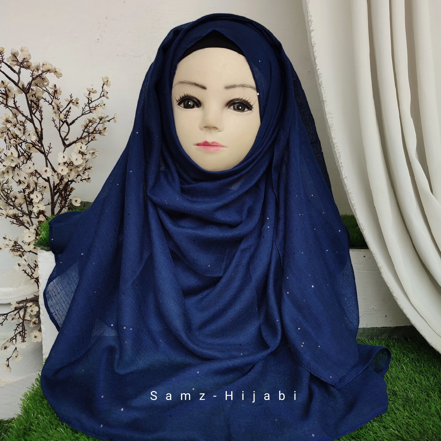 Sequence Pret Hijab Navy Blue