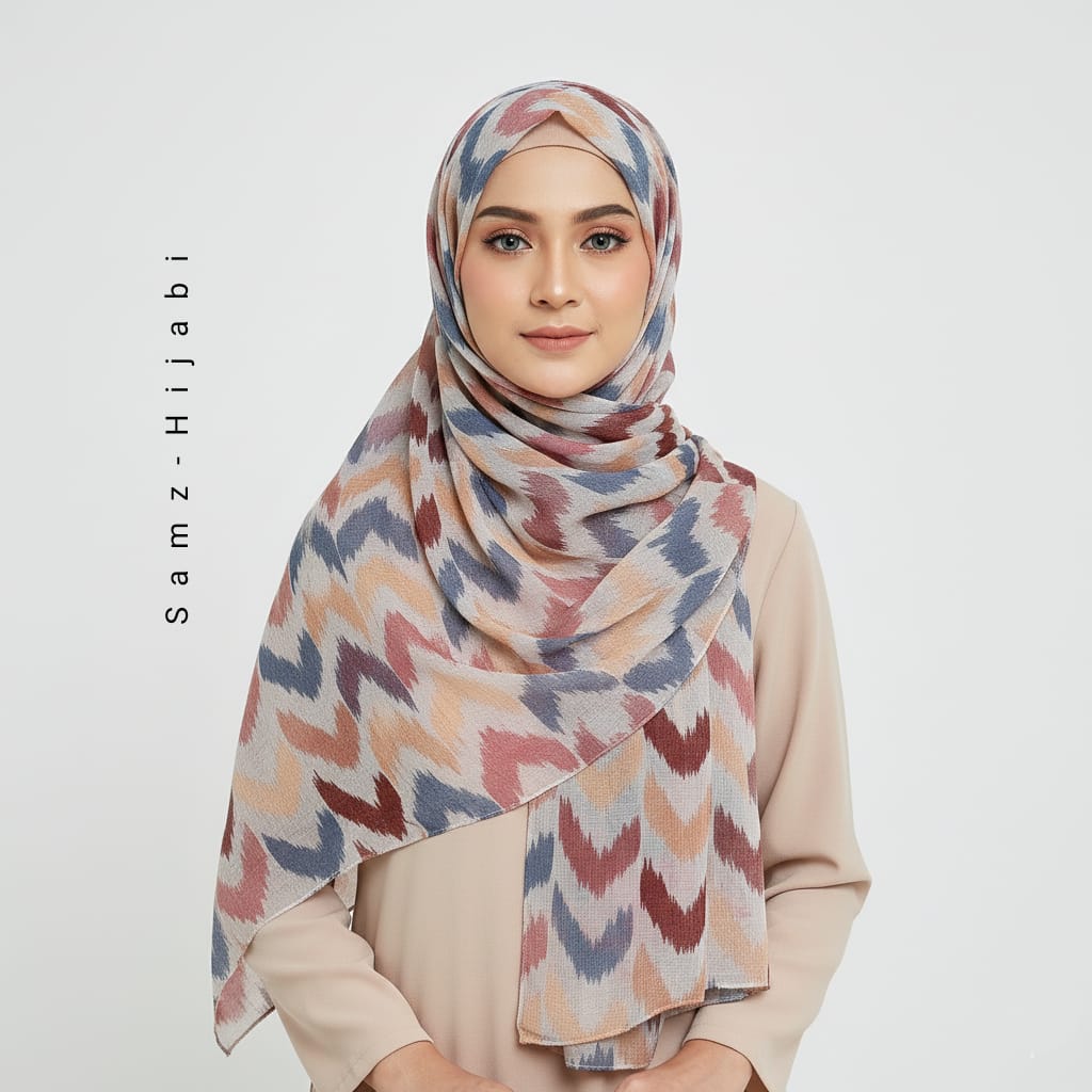 Wavy_Art Turkish Lawn Hijab_ Baby Blue
