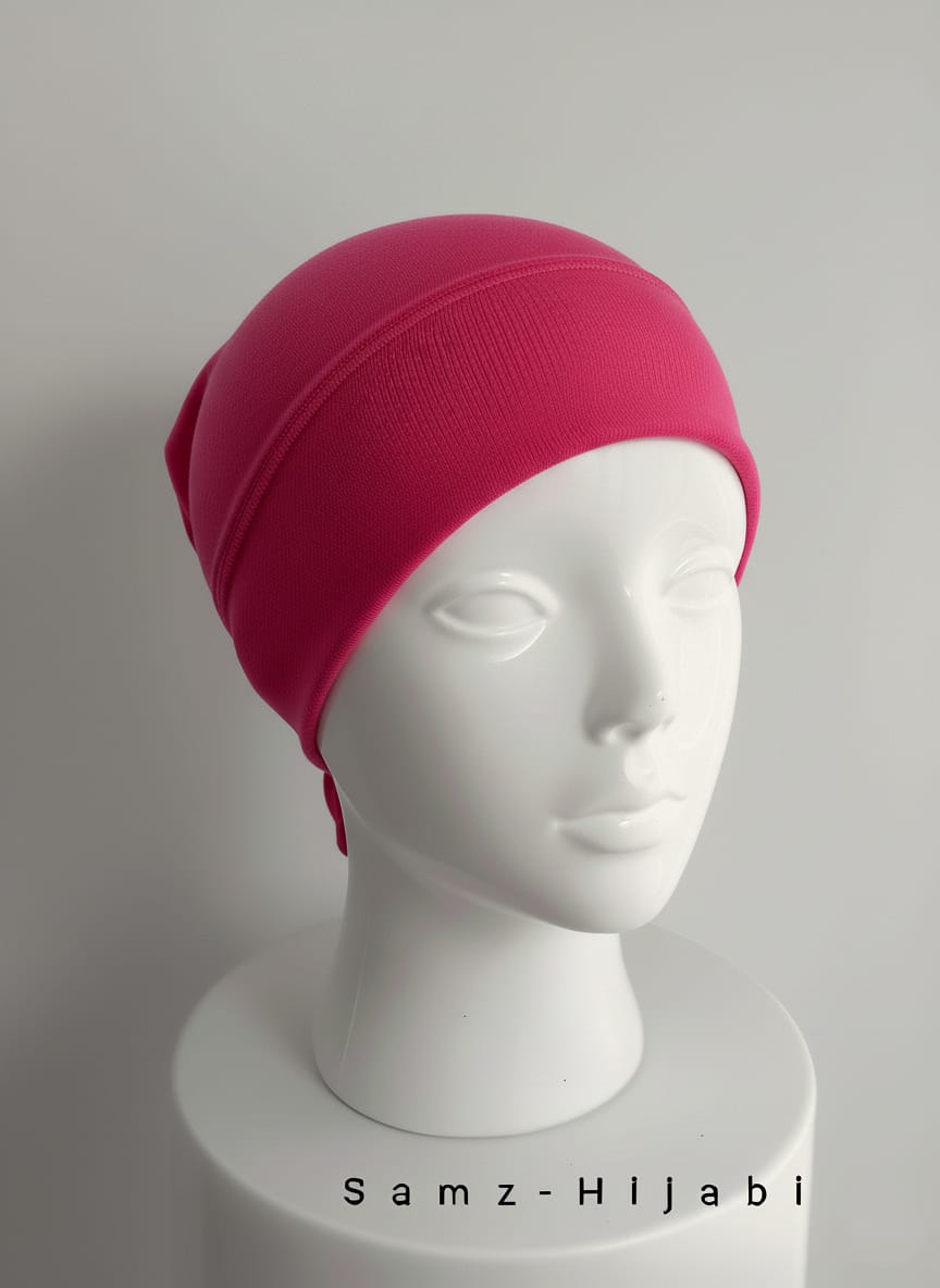 Tube Band Cap - Hot Pink