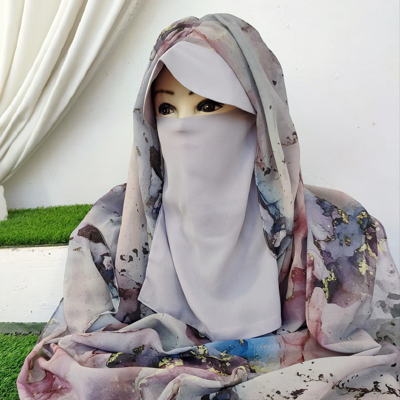 Instant Cap Hijab Set -Design 16