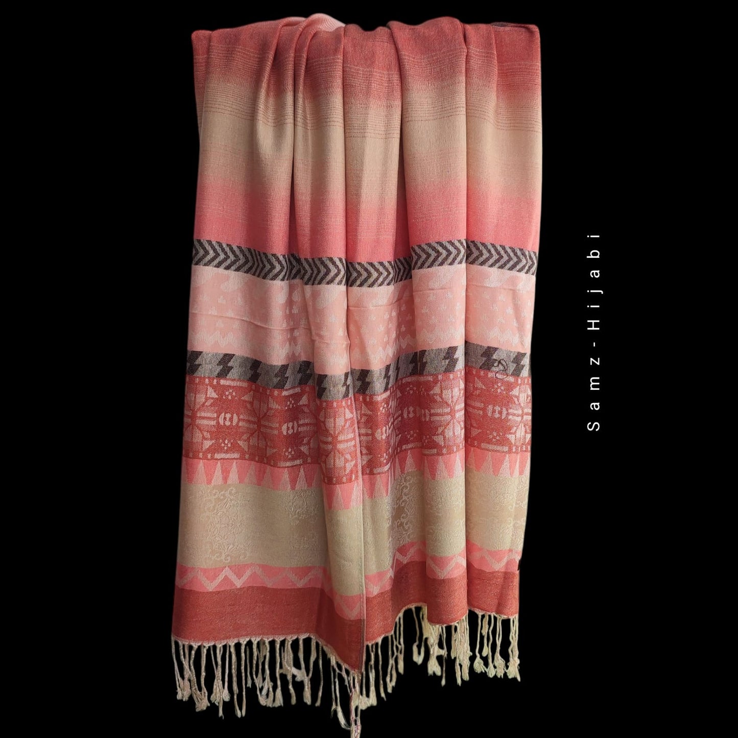 Mishal Pashmina Hijab Rust