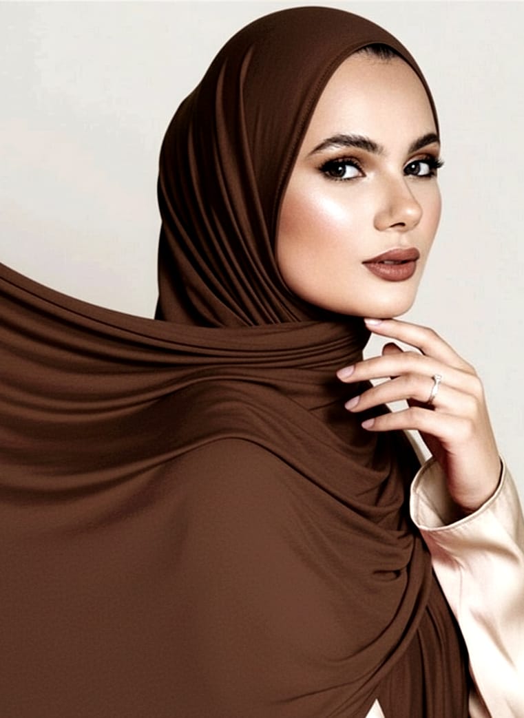 Jersey Hijab-Choclate Brown