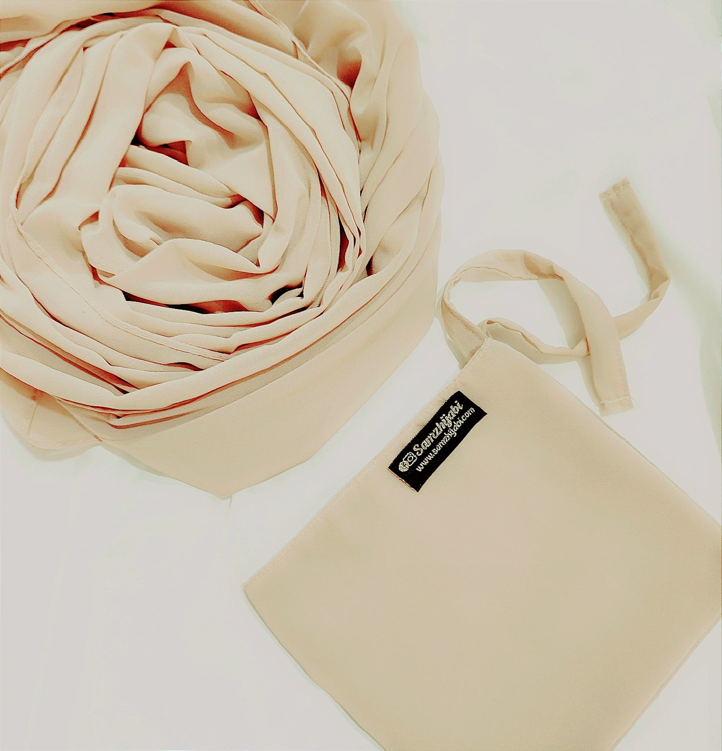 Hijab Naqab Set Cream