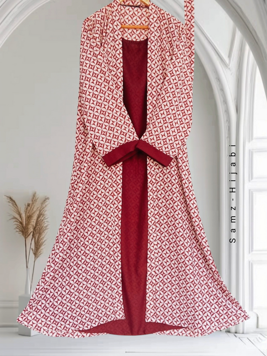 Attached Upper Abaya- Maroon