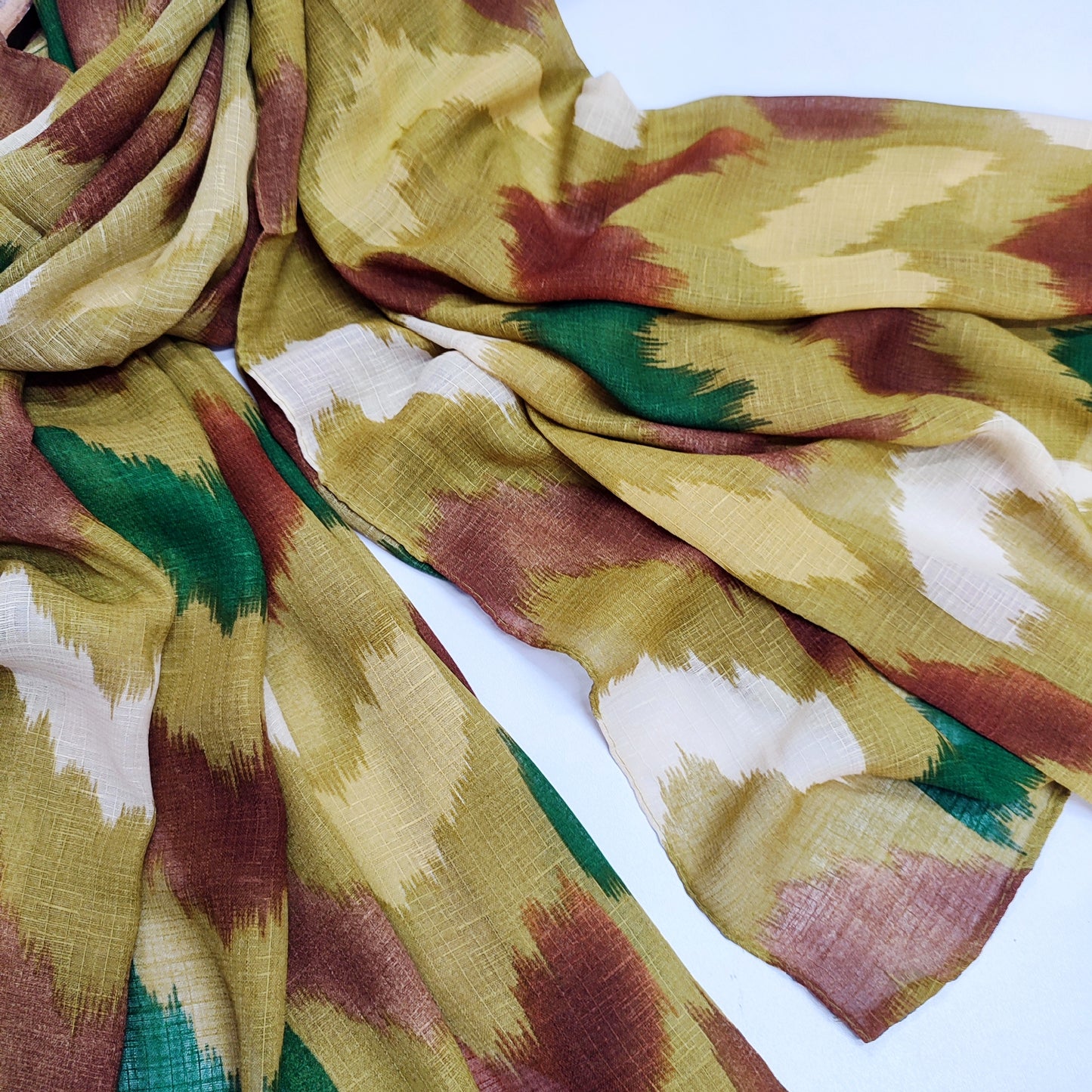 Wavy_Art Turkish Lawn Hijab_ Mustard
