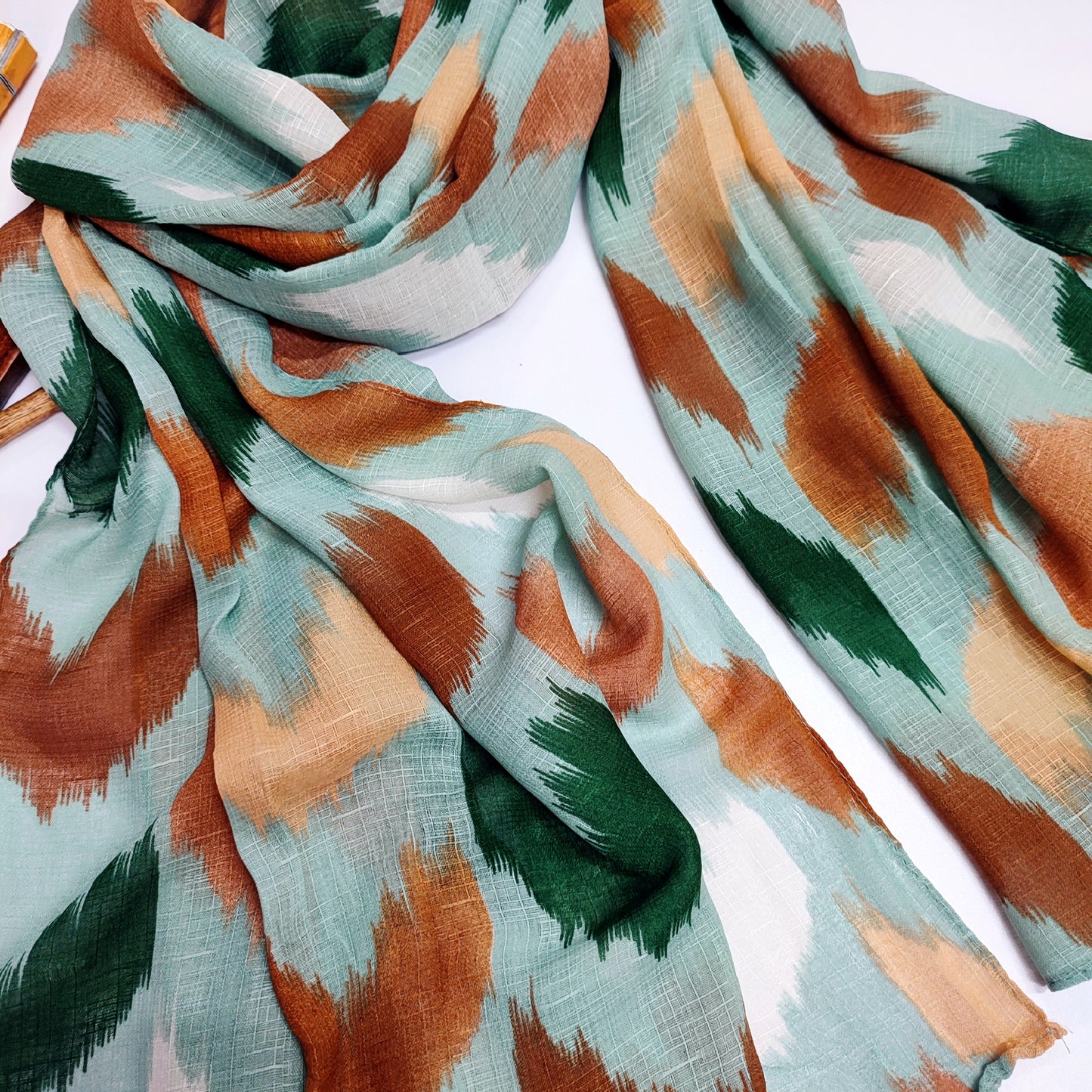 Wavy_Art Turkish Lawn Hijab_ Pastel Green