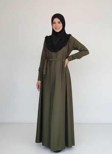 Pentex Zoom Nida Abaya _ Army Green
