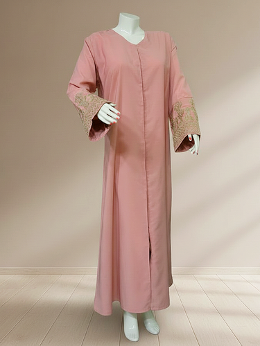 Wahida Abaya soft Peach