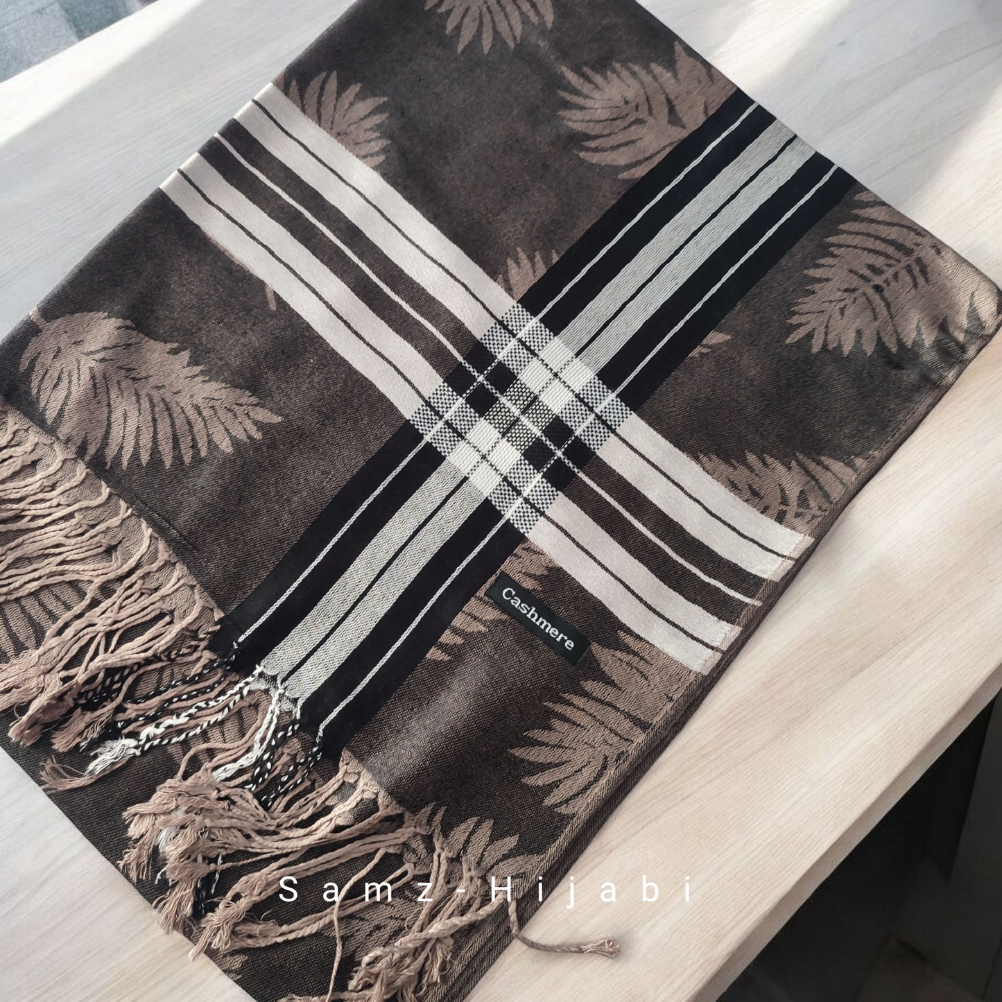 Pashmina Plaid Winter Hijab 4