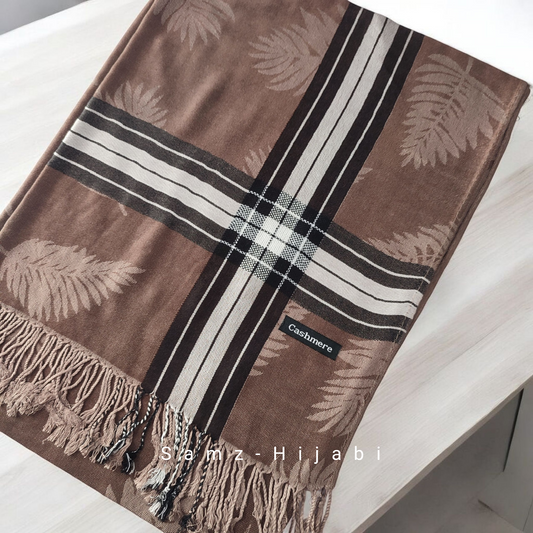 Pashmina Plaid Winter Hijab 9