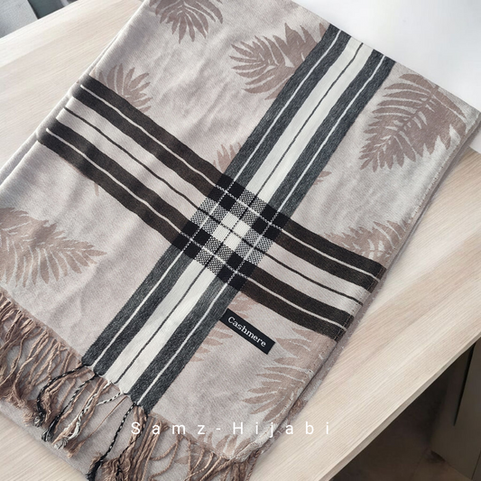 Pashmina Plaid Winter Hijab 5