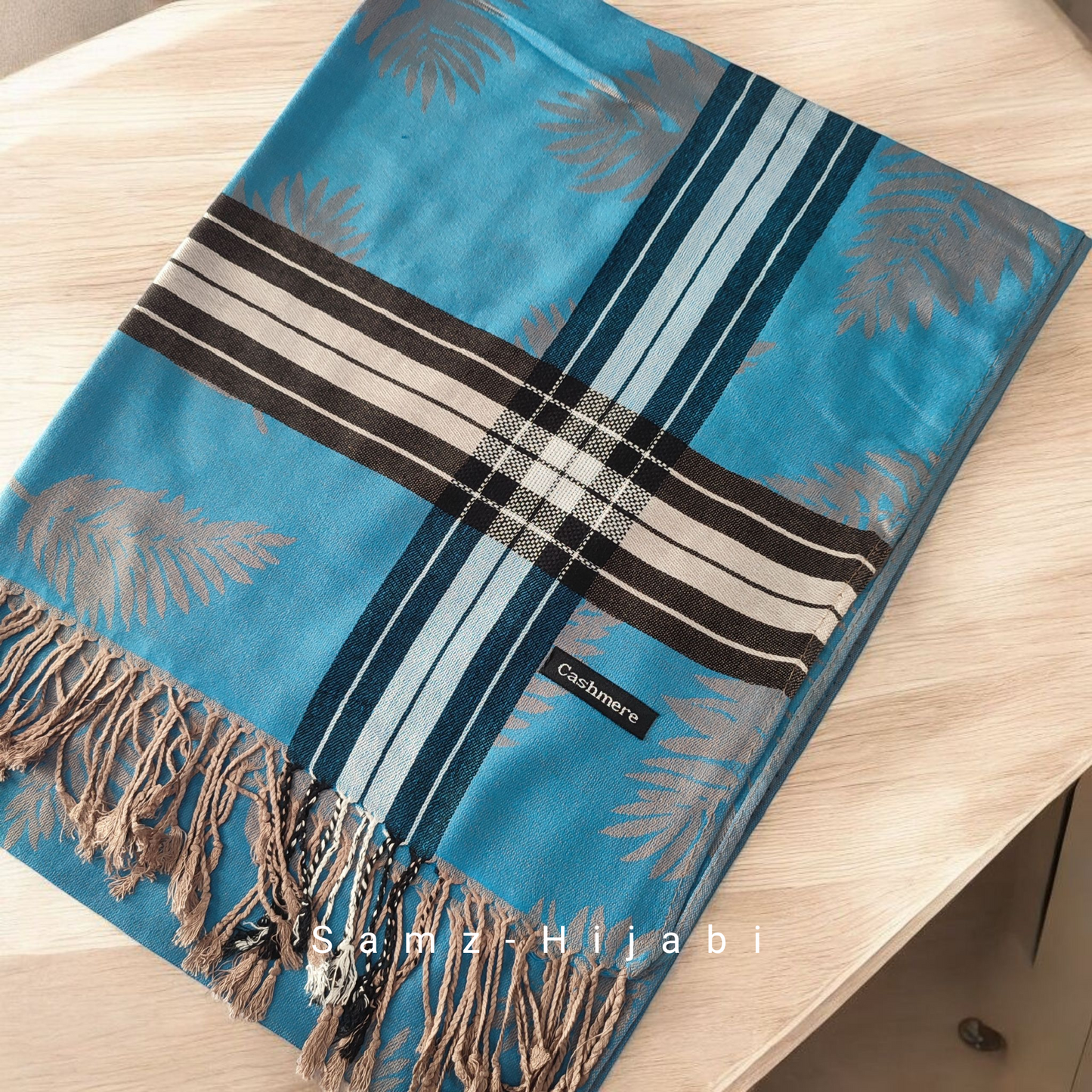 Pashmina Plaid Winter Hijab 7