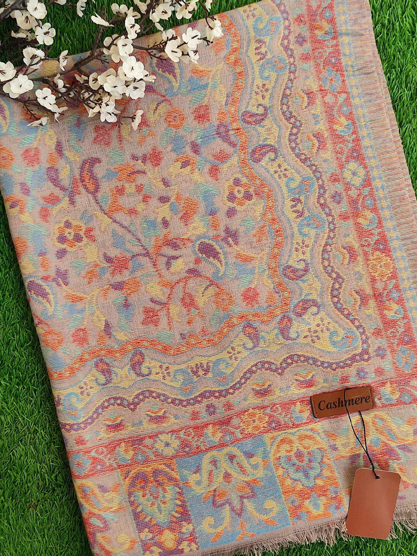 Khani Work Pashmina Stole Design 01