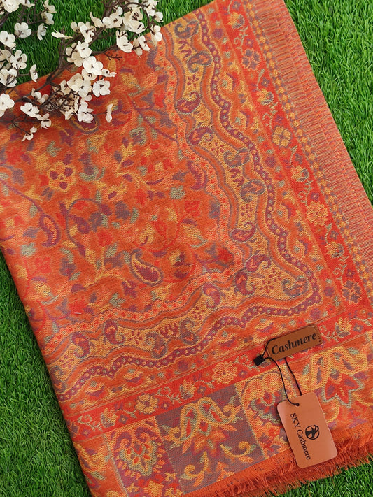 Khani Work Pashmina Stole Design 10