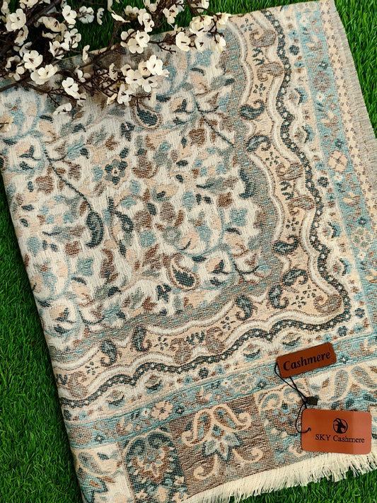 Khani Work Pashmina Stole Design 05